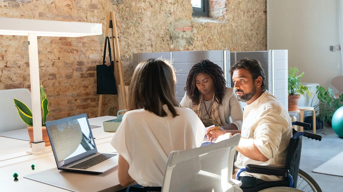 image shows documentation team collaborating