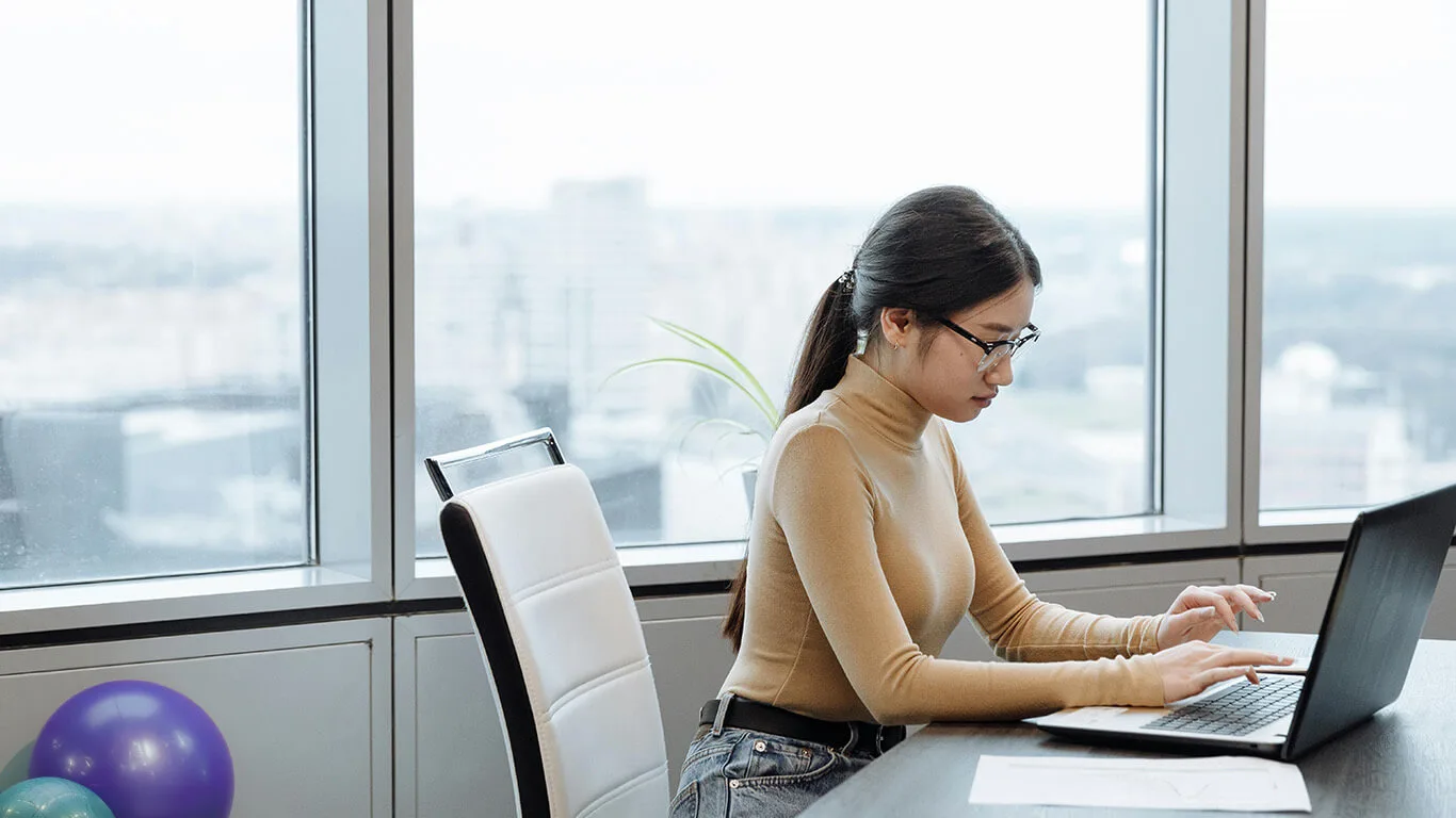 image shows person creating instructional content