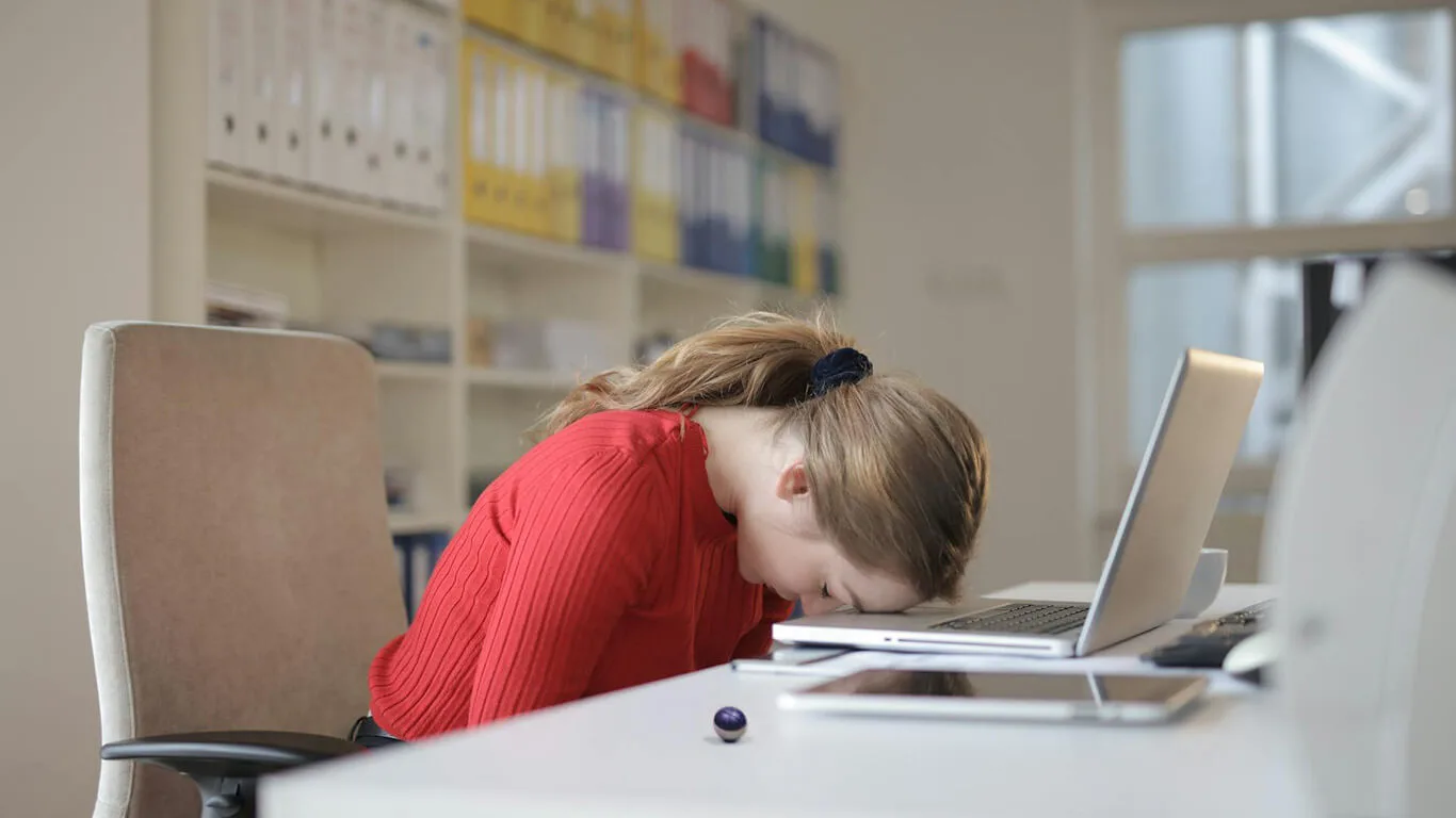 image shows woman frustrated at bad documentation practices