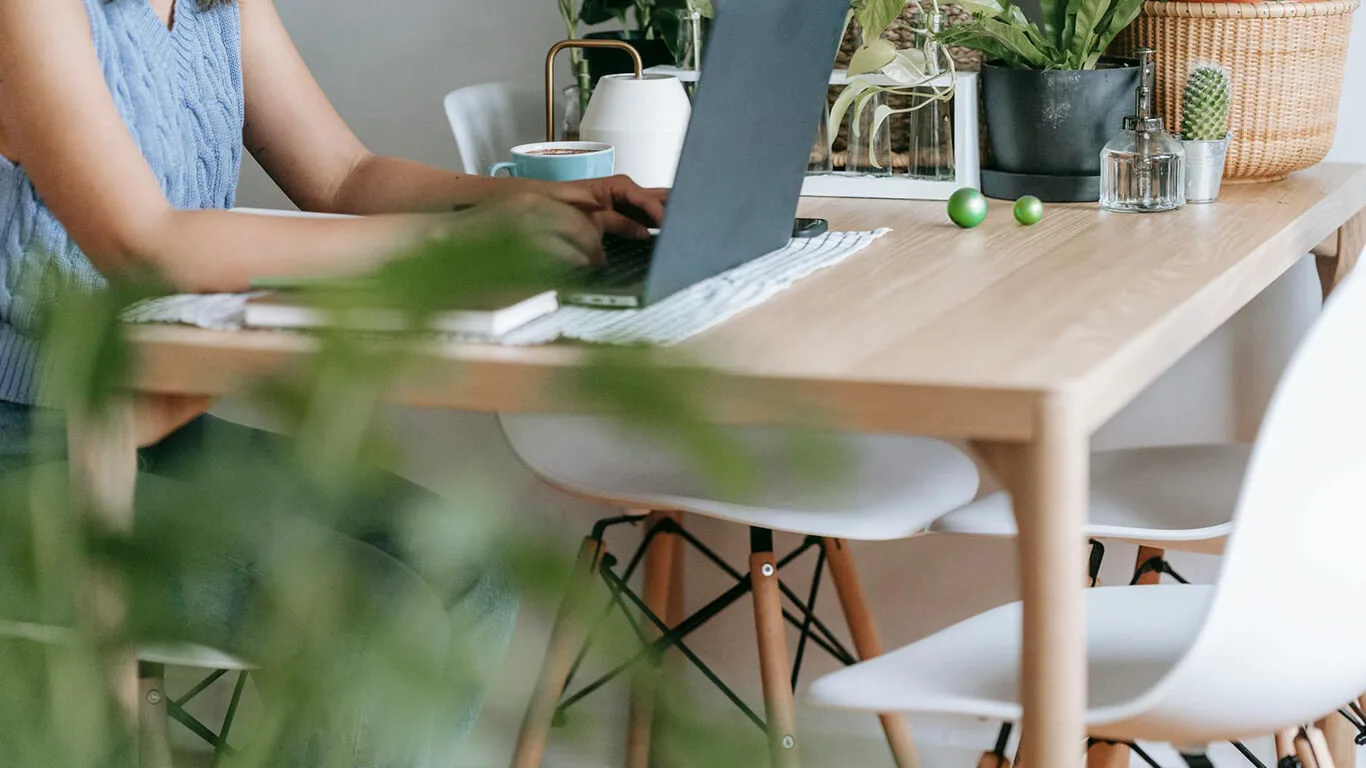 image shows woman managing her documentation