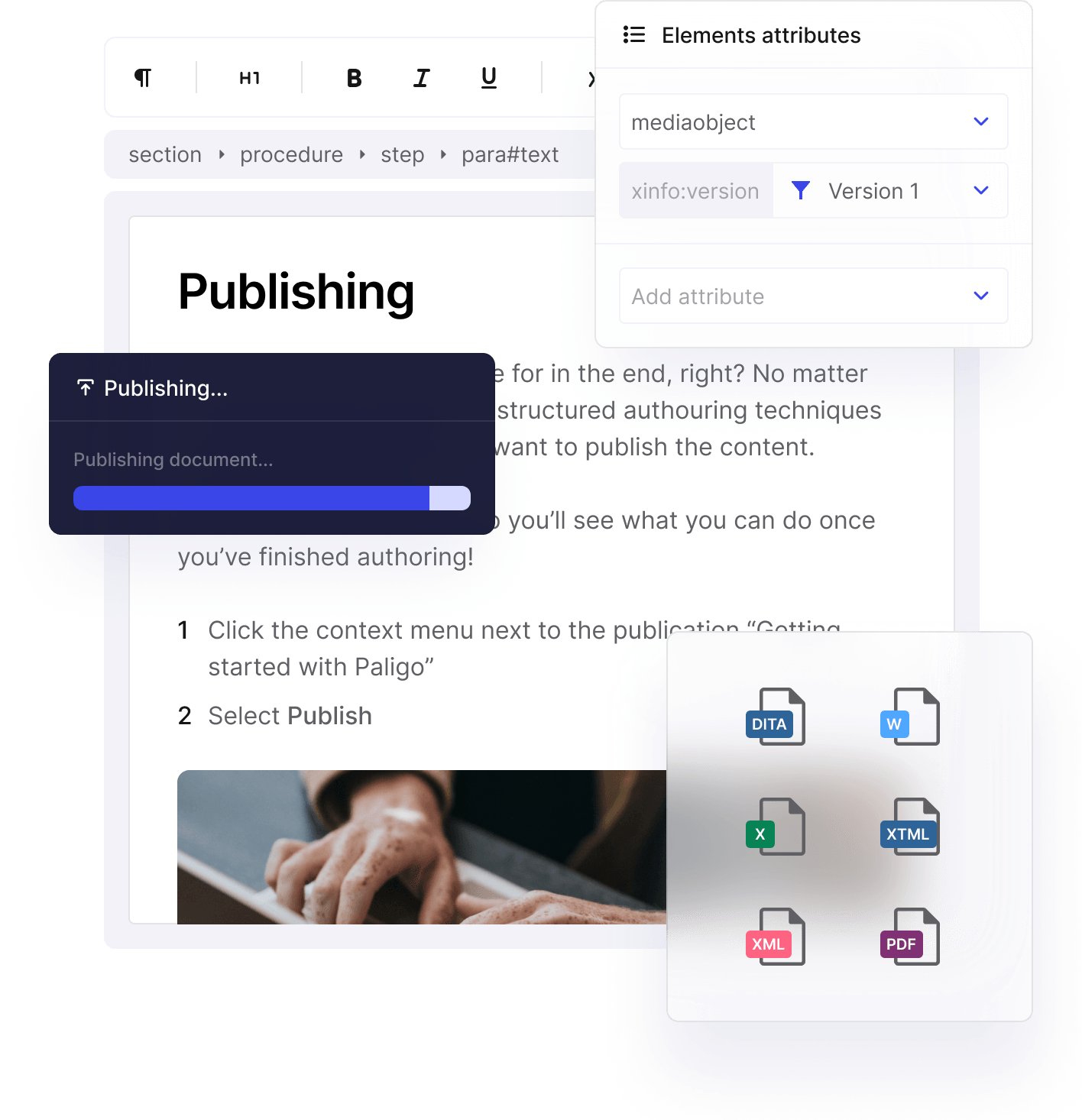 Topic-based DocBook authoring in Paligo