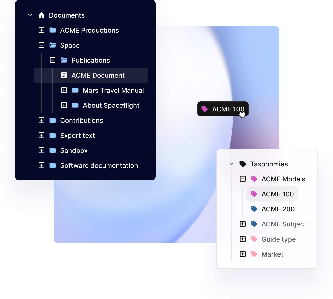 Paligo CCMS interface