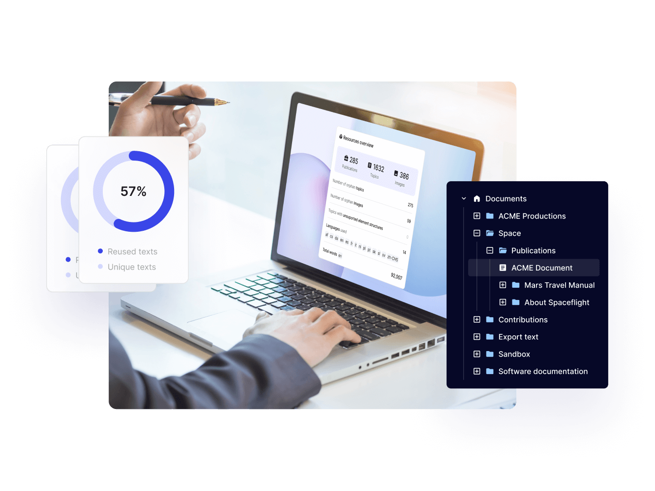 Structured content management overview in Paligo