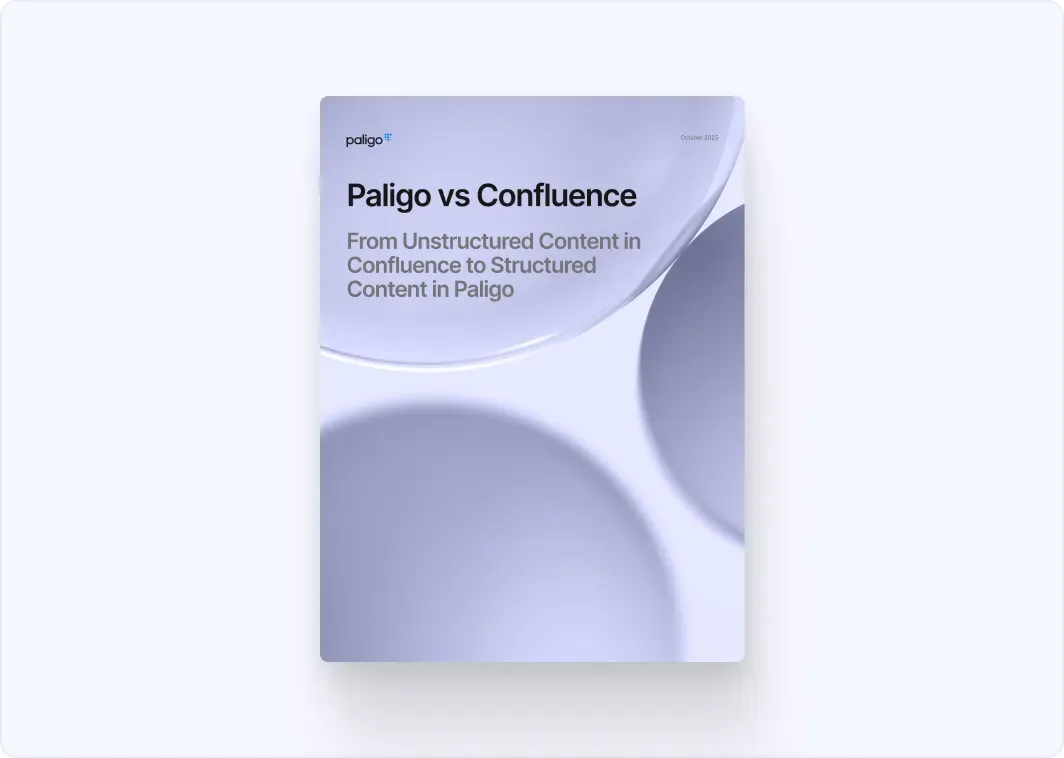 Paligo vs Confluence comparison guide