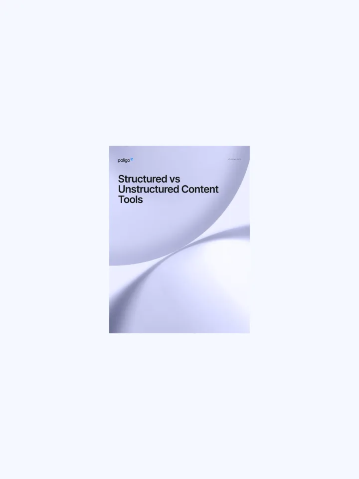 Structured vs Unstructured Content Tools — cover