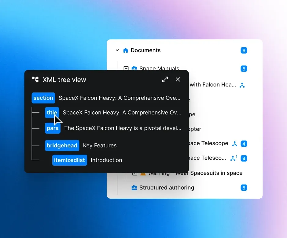 Topic-based structured content in Paligo