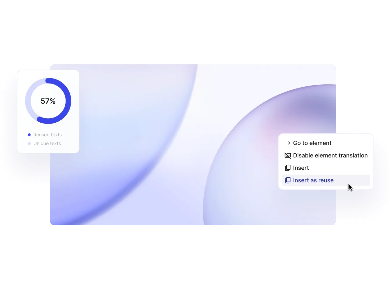 Paligo Insert as reuse menu and a content reuse statistic